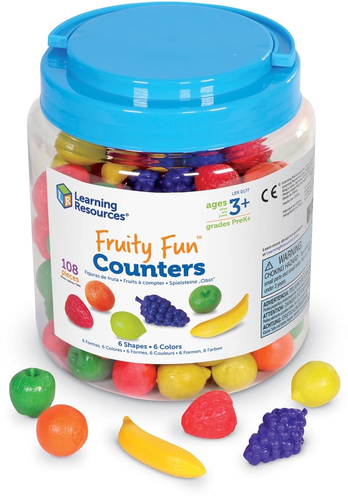 Learning Resources Fruity Fun™ Counters (Set van 108) - 1+
