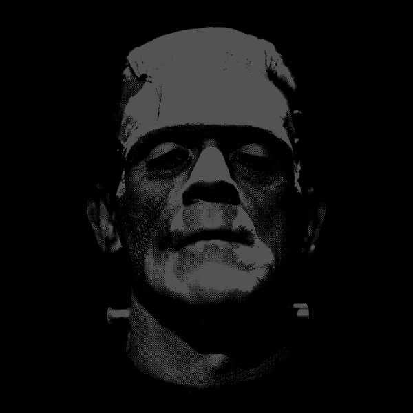 Universal Monsters Frankenstein Black And White Trui - Zwart - S