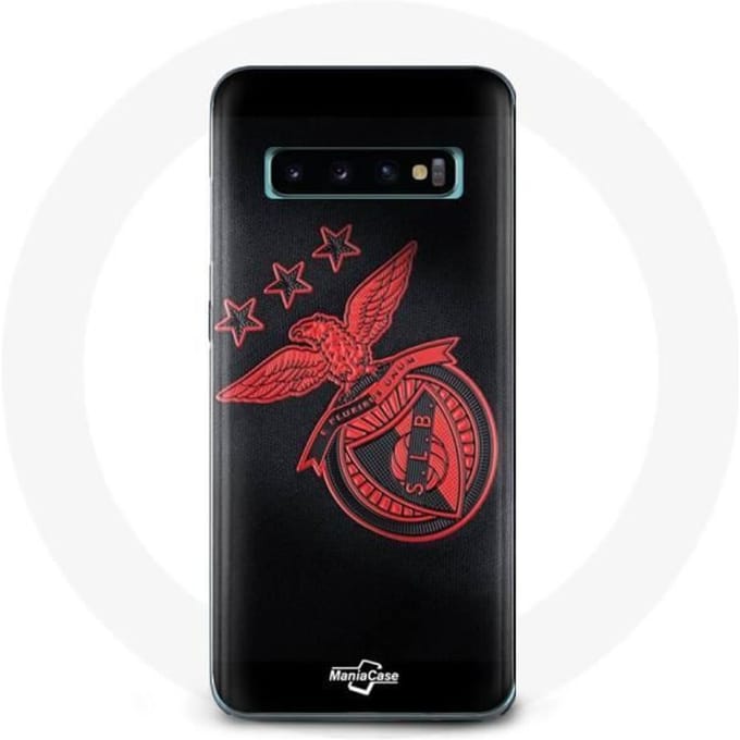 Samsung galaxy S10 hoesje slb benfica zwarte achtergrond