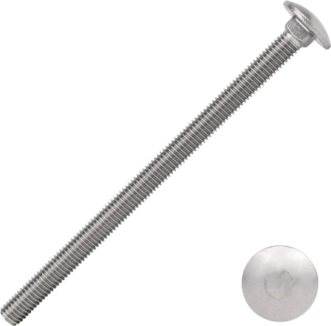 Wovar Slotbouten RVS M8 x 130 mm | 25 stuks