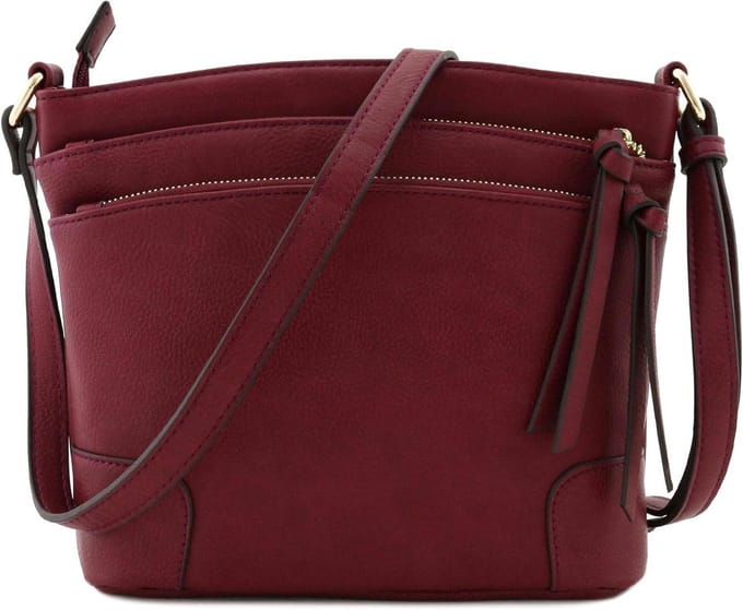 Crossbody Tas - Schoudertas Dames - Dagelijks Gebruik - Meerdere Vakken - Medium Formaat