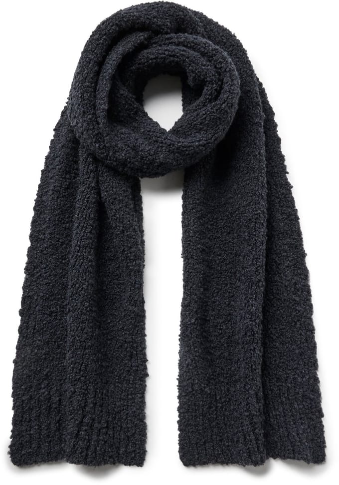 FALKE Selection Bouclé sneldrogend warm wol wintersjaal unisex grijs - maat ONESIZE