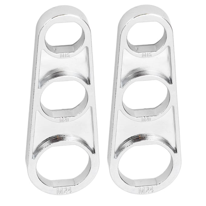 2 Pièces Clé Mousseur Robinet Double Face M16 18 M20 M22 M24 M26 Alliage de Zinc Clé Robinet white