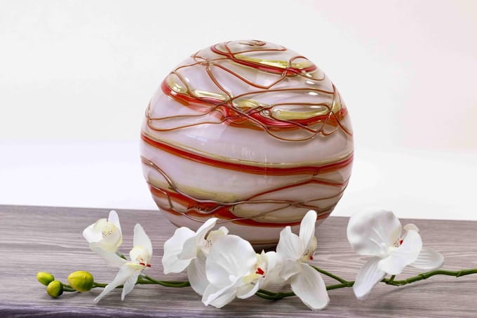 Loranto - Urnen - Glazen Urn Bol Horizon Kristalglas H20 cm