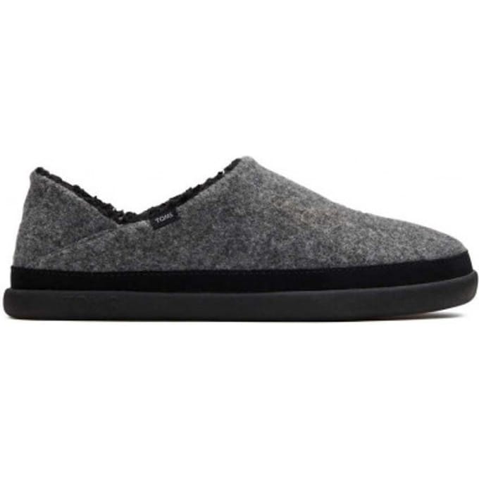 Toms Ezra smoke grey repreve two tone felt 10016808 pantoffel