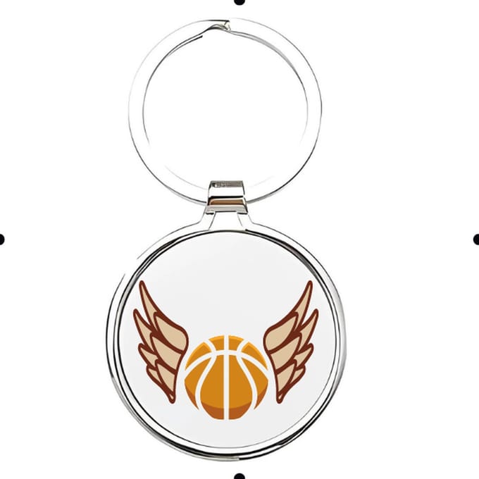 Akyol - Basketbal Sleutelhanger - basketbal - liefhebber - Cadeau - Sport - 2,5 x 2,5 CM