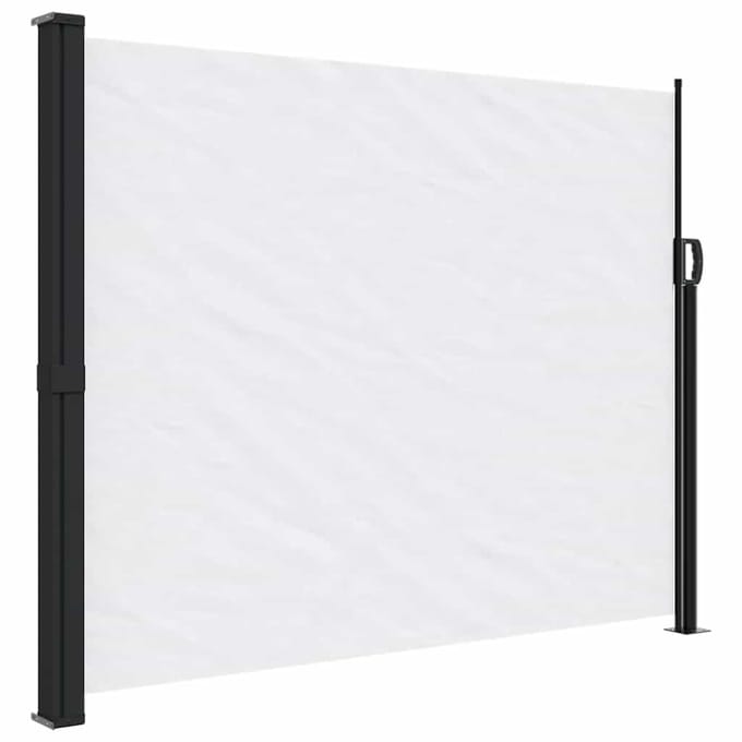 vidaXL - Windscherm - intrekbaar - 170x300 - cm - wit