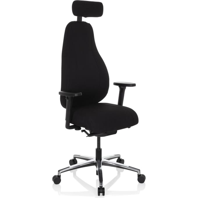 hjh OFFICE Resistio - High end bureaustoel - Zwart - Stof