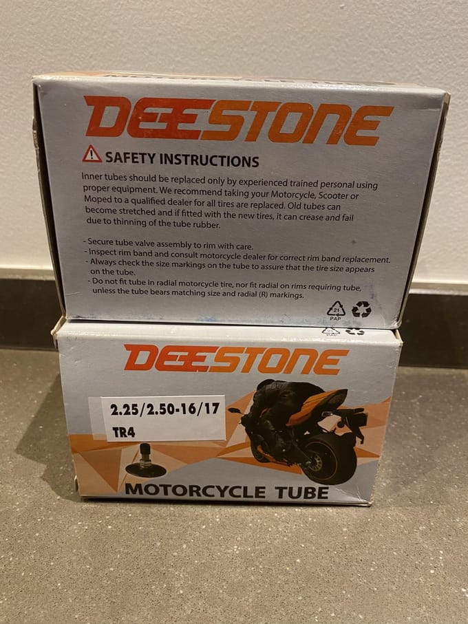 Honda camino binnenband DEESTONE 2.25/2.50-16/17