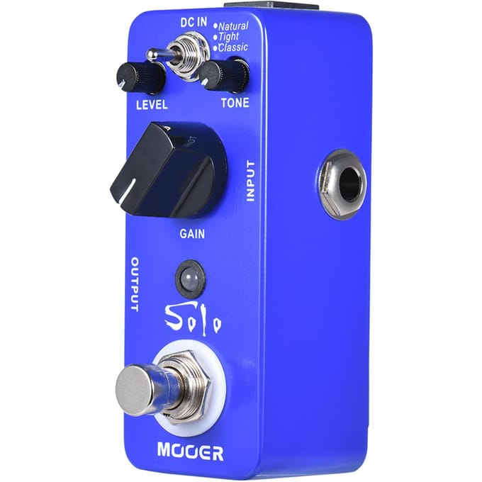 MOOER SOLO Distortion Gitaareffectpedaal Highgain True Bypass Volledig Metalen Behuizing blue
