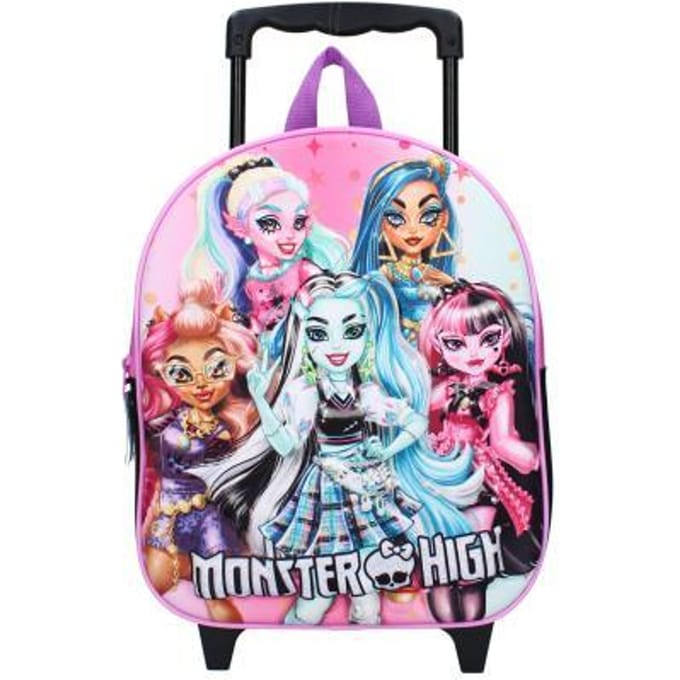 Trolley rugzak 3D Monster High The Boo Crew - Zwart