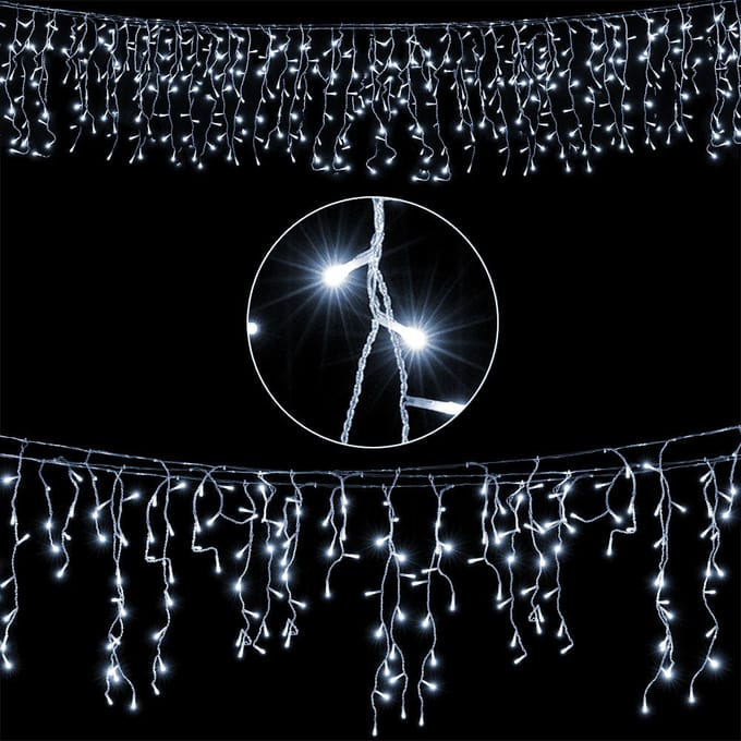 Monzana Lichtsnoer 600 LED - 20 m – Lichtjes Koud Wit