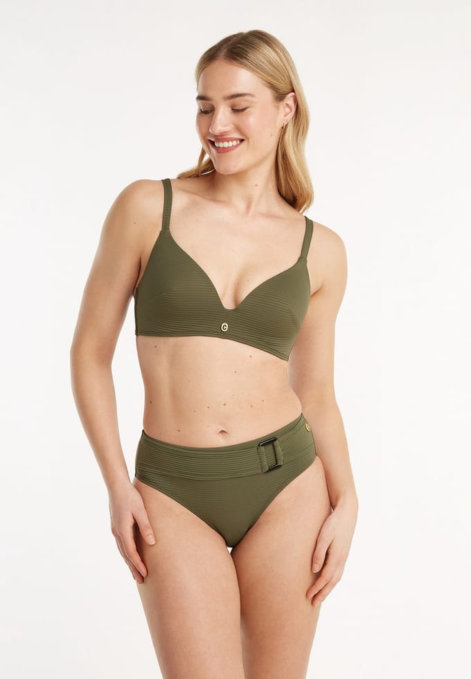 Ten Cate buckle bikini bottom deep olive voor Dames | Maat 36