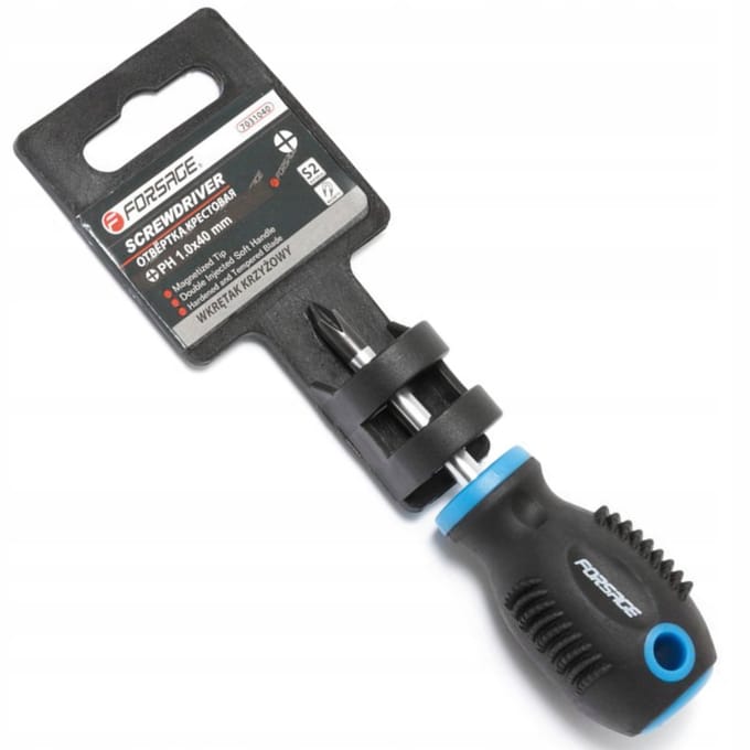 Forsage Kruiskopschroevendraaier PH1x40mm CR-V Staal