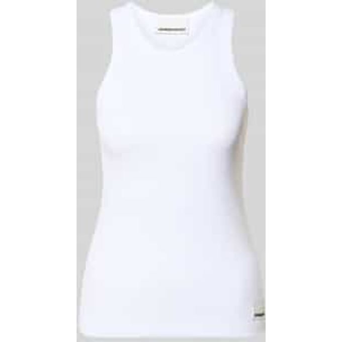 slim fit tank top van katoenmix model 'KANITAA'