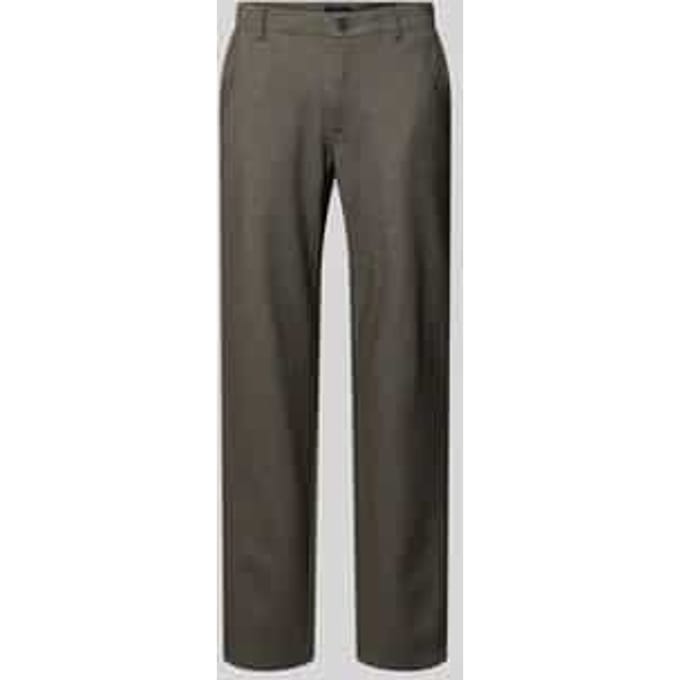 Regular fit stoffen broek met viscose