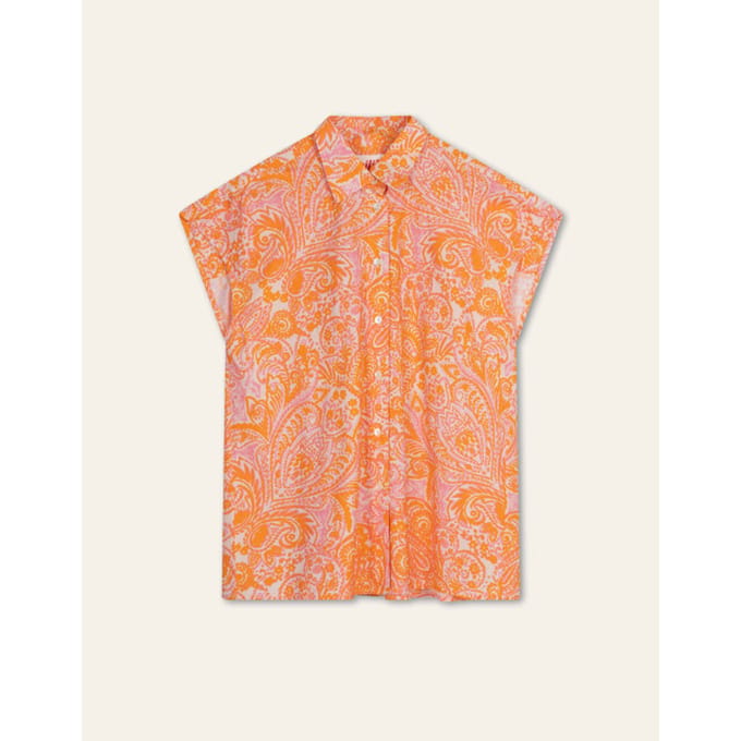 Oilily Banana Blouse- maat42 Oranje Crush