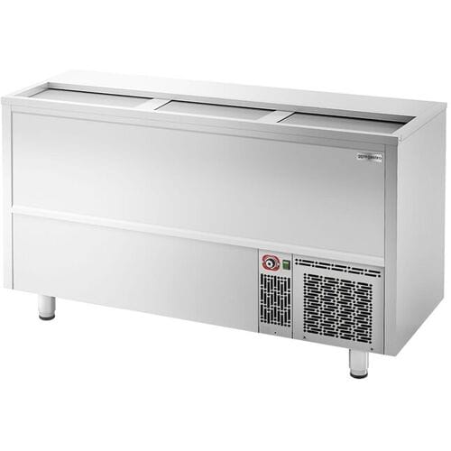 GGM Gastro Flaschenkühltruhe - Edelstahl - 445 Liter Zilver