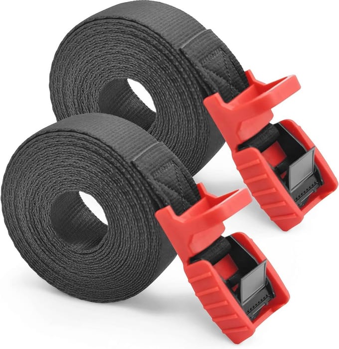 Spanbanden 2 stuks 4,5 m voor Bevestiging van Sportuitrusting en Bagage