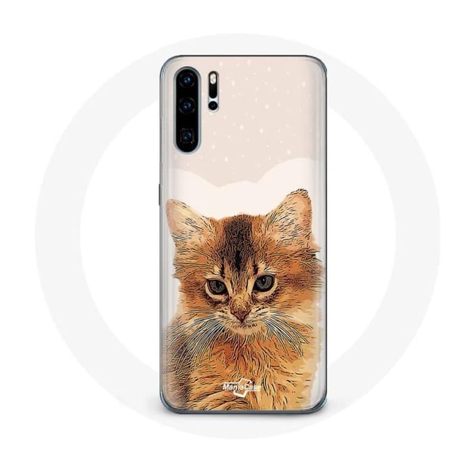 Hoesje voor Huawei P30 pro Somalisch kattenras