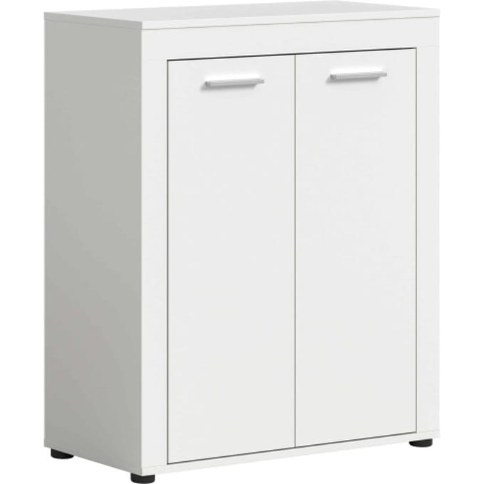 Jam garderobekast schoenenkast wit melamine - 35x80x95cm