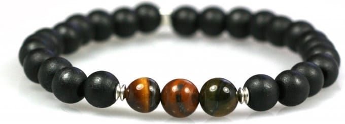 Heaven Eleven Men - Zwart Hout - Tijgeroog- 21cm