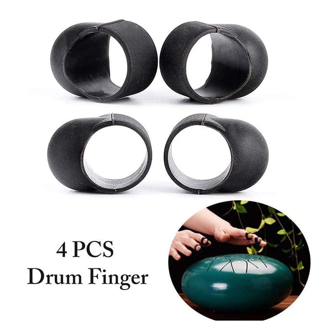 9-delige Tong Drum Accessoires Set Tank Drum Bevestigingen met Mallets Vinger Picks Sleeves Notities 9Pcs groen
