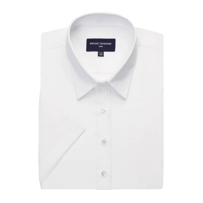 Brook Taverner Dames/Dames Eos Blouse met Korte Mouwen (Wit)