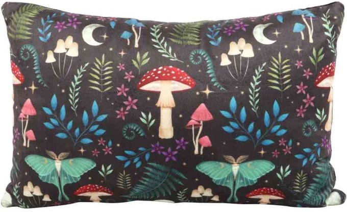 Something Different - 40cm Rectangular Dark Forest Print Kussen - Multicolours