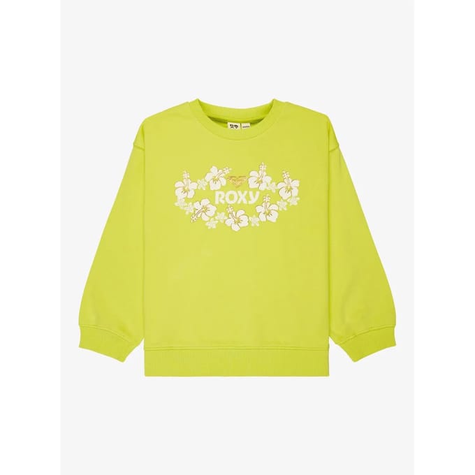 Roxy Morning Hike Terry Rg Kids Sweater groen