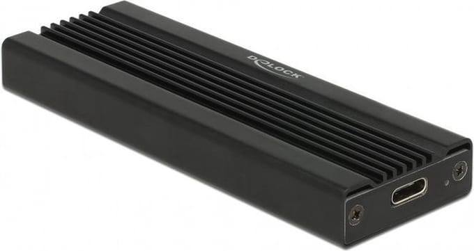 DeLOCK externe behuizing voor M.2 NVMe PCIe SSD (max. 80mm) - USB3.1 (USB-C) / zwart