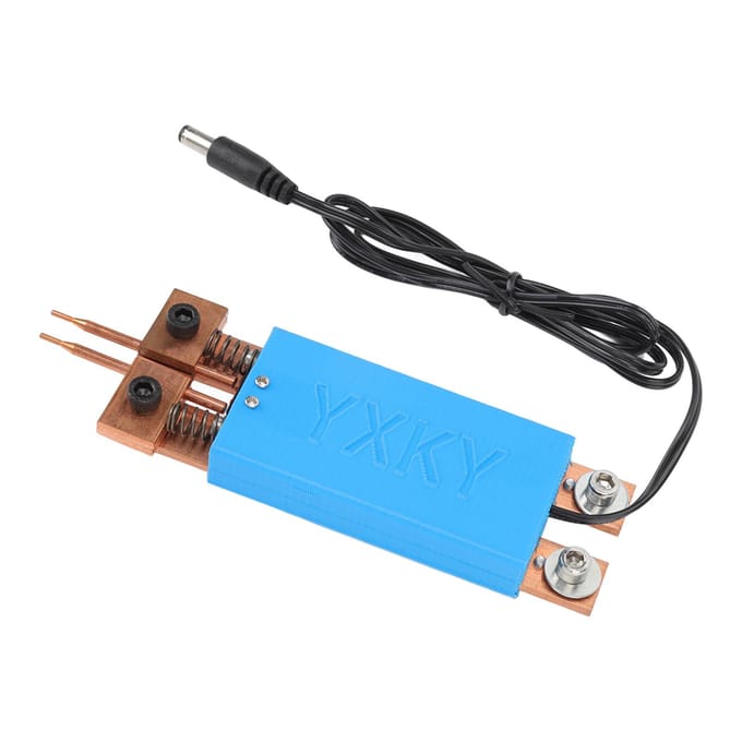 18650 Batterij Puntlaspen Mini Puntlasapparaat Automatische Trekker Geïntegreerde Handheld Puntlaspen blauw