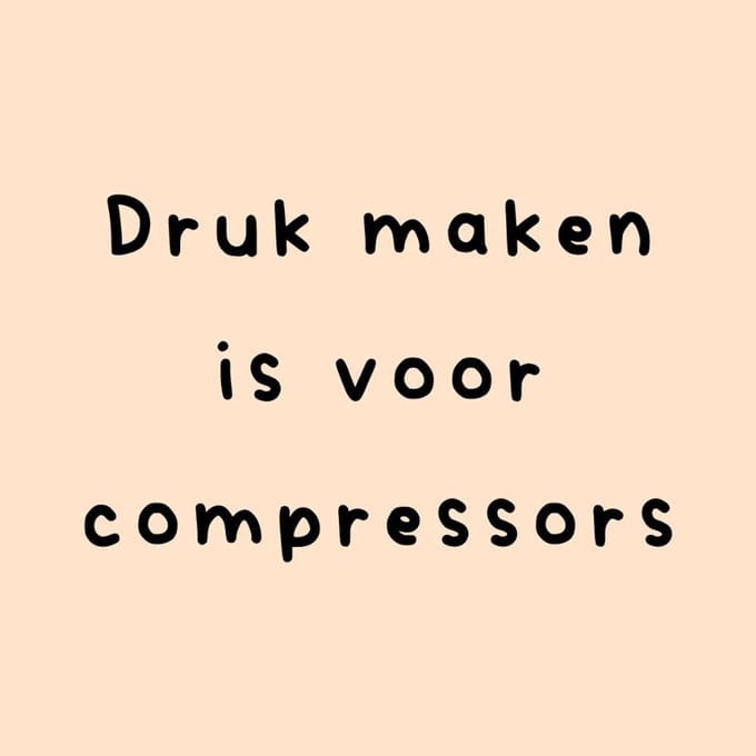 Tegeltje druk maken
