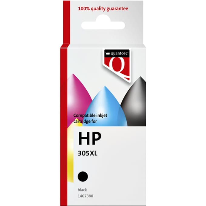 Inktcartridge Quantore alternatief tbv HP 305XL zwart