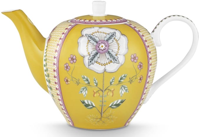 Tea Pot Large Lily&Lotus Tiles