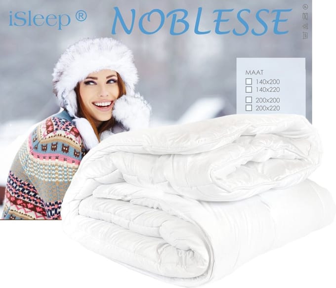 iSleep Noblesse Enkel Dekbed - Eenpersoons - 140x200 cm - Wit
