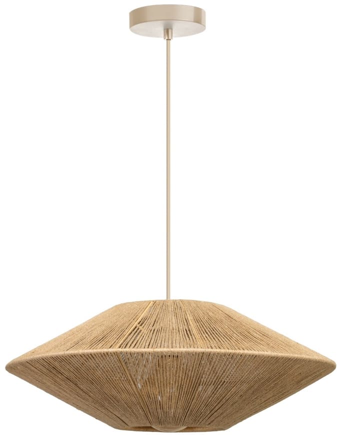ETH Milou Hanglamp Zand 50cm Incl Creme pendel 3 meter