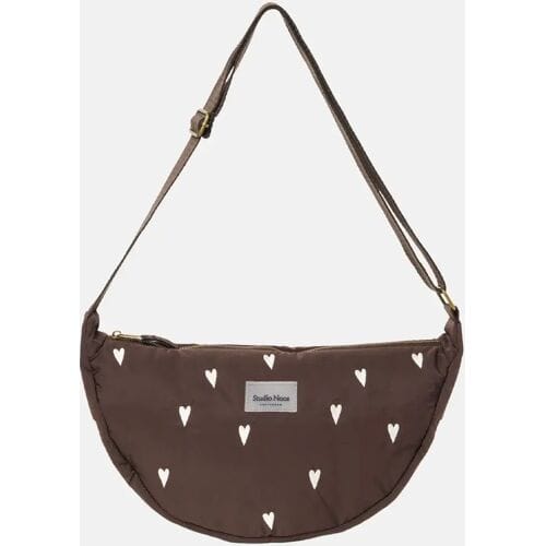 Studio Noos fanny pack brown hearts