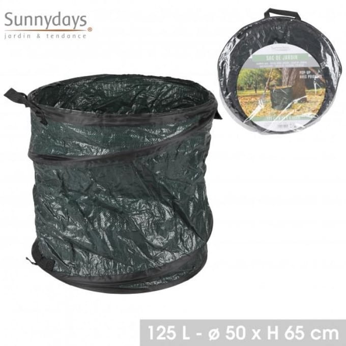 "MON JARDIN" POP-UP TUINAFVALZAK 125 LITER Ø50 CM X H65 CM
