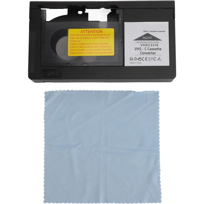 Camcorders Cassette Adapter Afspelen Opnemen Videocassette Adapter Eén Toets Bediening voor S?VHS?C gray