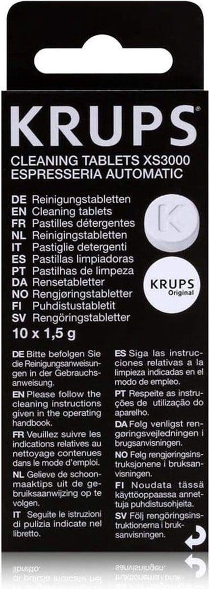 3x Krups Reinigingstabletten (10st.) XS3000