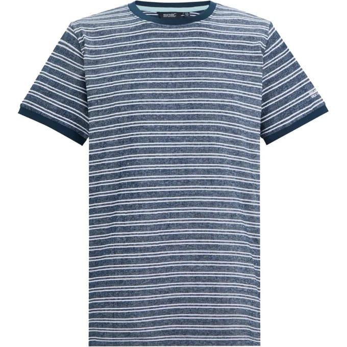 Heren Benlin gestreept T-shirt met korte mouwen