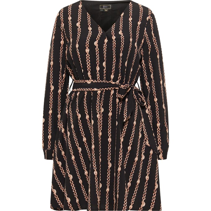 Faina midi-jurk Dames zwart