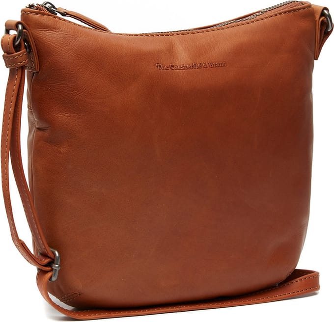 Chesterfield Kleine Crossbodytas / Schoudertas Leer - Waxed Pull Up - Cognac