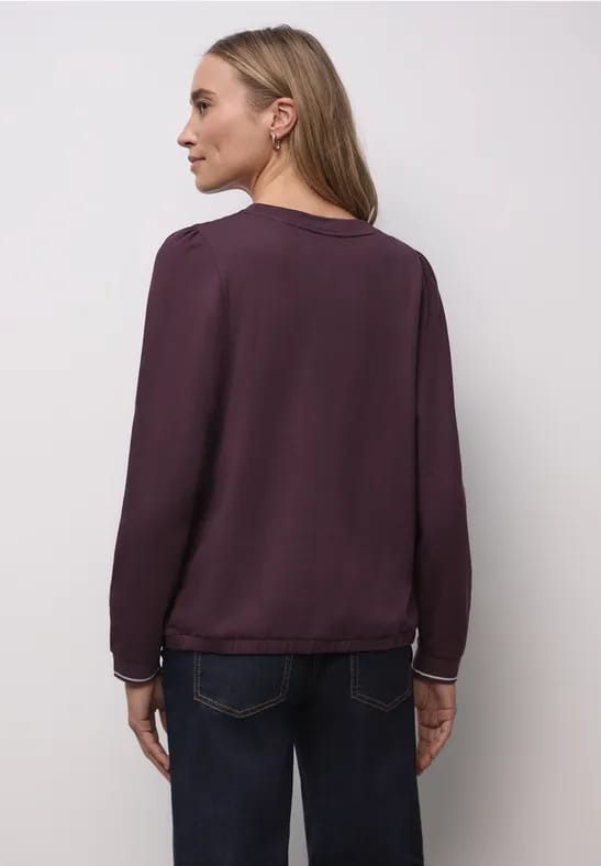 Zacht Shirt met geribde details