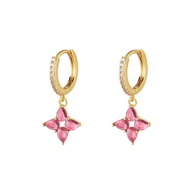 Bijoutheek Oorhangers Ster Fuchsia 0289937-358