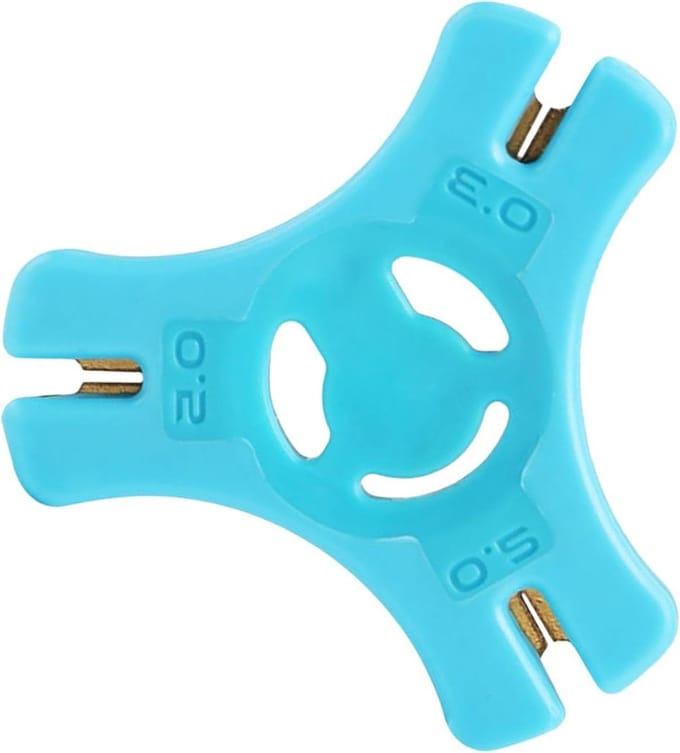 Visdraad Stripper - Draadverwijderaar Kabel - Vislijn Beheer - Robuust TPE PP - 0.2-0.5 mm - Blauw