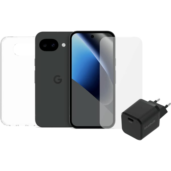 Google Pixel 10a 256GB Zwart 5G + Compleet Accessoirepakket