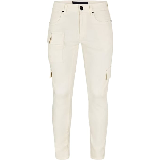 Criminal Damage Slim-fit denimjeans voor heren (Gebroken wit)