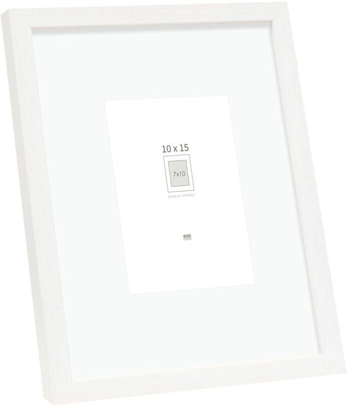 Deknudt Frames Fotolijst - wit met passe-partout - 7x10 / 10x15 cm